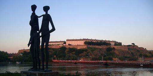 The view across the Danube to Exit 2005