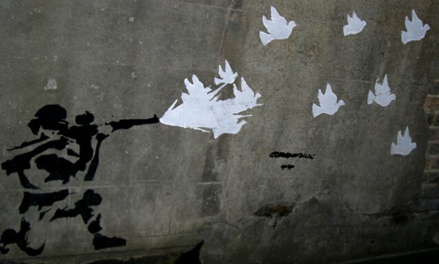 Gunman and doves
