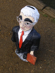 Papier mache Alistair Darling