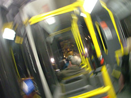 London bus interior