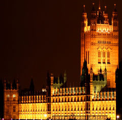 Houses of Parliament at night