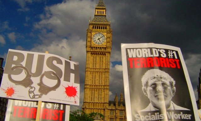 Anti-Bush protest