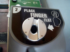Fingerprinting machine