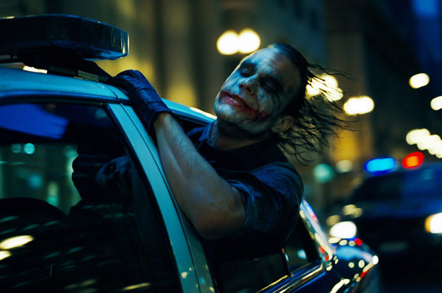 Heath Ledger as The Joker in The Dark Knight