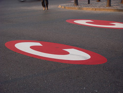 Congestion charge sign