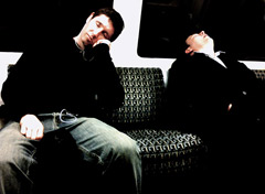 Passengers asleep on train