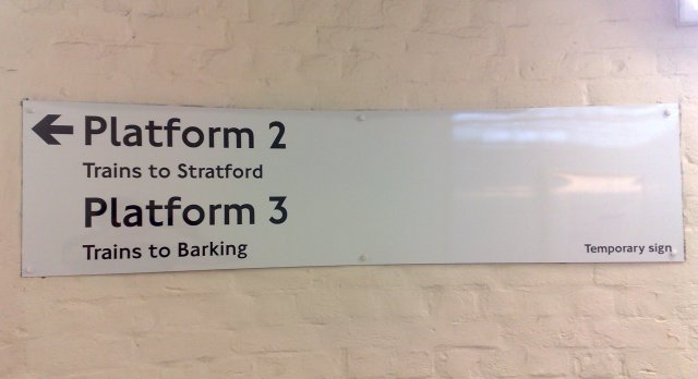 Temporary sign