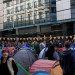 Tents, bunting and fluffiness at Climate Camp yesterday / image courtesy of Zaykoski from the Londonist Flickr pool