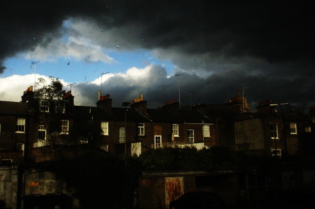 Apocalyptic rain-clouds in Notting Hill