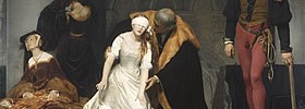 16383_0223_ladyjane Paul Delaroche (1797-1856). The Execution of Lady Jane Grey, 1833. Oil on canvas © The National Gallery, London