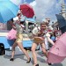 Street theatre by Orhan Tsolak. Not part of the London Festival Fringe.