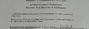 Part of Joan Ruddock's expenses return. You can view the whole return on Flickr.