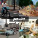 Images clockwise from top left: DeanN takes his first ride on a hire cycle, favela on the Southbank, Vote for Summer Stew in Nom Nom Nom 2010 and follow the literary locations of Gods Behaving Badly to Trafalgar Square.
