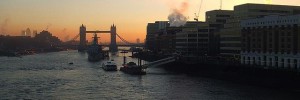 View of Tower Bridge early in the morning