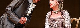 Peter Bowles and Penelope Keith star in The Rivals at Theatre Royal Haymarket. Photo by Nobby Clark