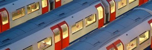 Tube trains.