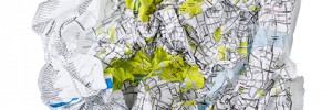 Crumpled City map