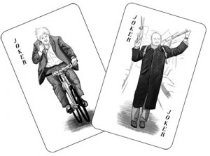 The joker cards feature Boris and Ken.