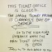closed ticket office