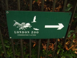 London Zoo sign