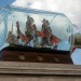 HMS Victory in a bottle in Trafalgar Square