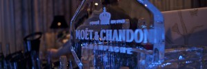 A cold Champagne reception from the ice bar at last night's launch of the new Arch Bar at the InterContinental