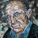 Paper portrait of Bob Hoskins