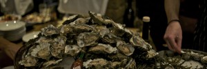 Mounds upon mounds of oysters at last night's launch of Bistro du Vin in Soho