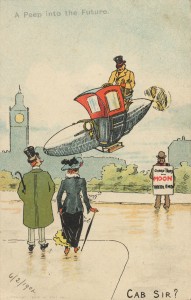 Futuristic taxi airship, Ernst Austerlitz c1904