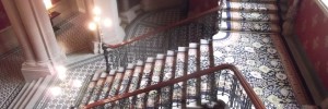 Looking down on the grand staircase.