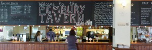 A bright airy interior, a long bar and beer mats commemorating previously-served ales.