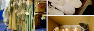 Ballet shoes and costumes backstage at the O2 by the Ballet Bag