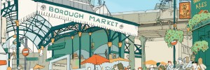 Borough Market in the Borough of Southwark.