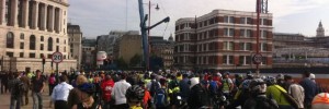 The previous Blackfriars Protest ride, photo by ibikelondon.com