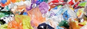 Plastic bag butterflies by David de la Pena