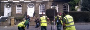 Council workers had been out since 3am in Hackney by Martin Deutsch