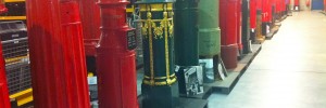 A parade of post boxes, stand to attention like mismatched soldiers.