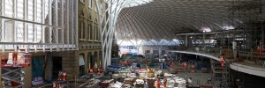 The new concourse, looking south from the mezzanine level.