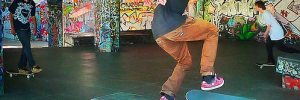 Southbank skateboarding by Where The Art Is but look out for the skateboard showdown in Spitalfields on Saturday