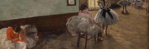 Edgar Degas Deux Danseuses au Foyer (L’école de danse), c. 1873-5 Pastel and gouache on paper 298 x 210 mm Private collection, courtesy of Halcyon Gallery, London