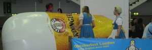 Two ladies struggle to cope with another beer-related deflation at the GBBF.