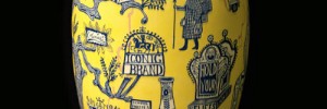 Rosetta Vase on Black by Grayson Perry