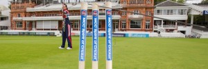 Team GB hopeful Amy Oliver shoots an arrow at a set of cricket stumps at Lord's Cricket Ground ahead of the London Archery Classic, a London 2012 test event.