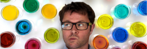 The future of food...brightly coloured and stuck to the wall, apparently. See Wellcome Collection on Wednesday.