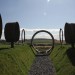 Charles Jencks: The Avenue of Doubles focuses through a sewer pipe on a volcano 375 million years old © Charles Jencks