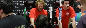 The guys from Camden Town Brewery seemed to be having fun.