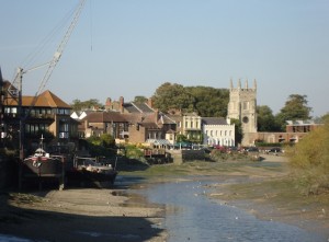 Thames at Isleworth, low tide