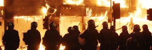 The Riots at the Tricycle Theatre. Photo credit: Lewis Whyld/PA