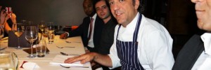 Giorgio Locatelli holding court at the launch of his Sicilian menu