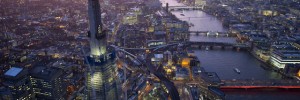Aerial view of The Shard by Jason Hawkes